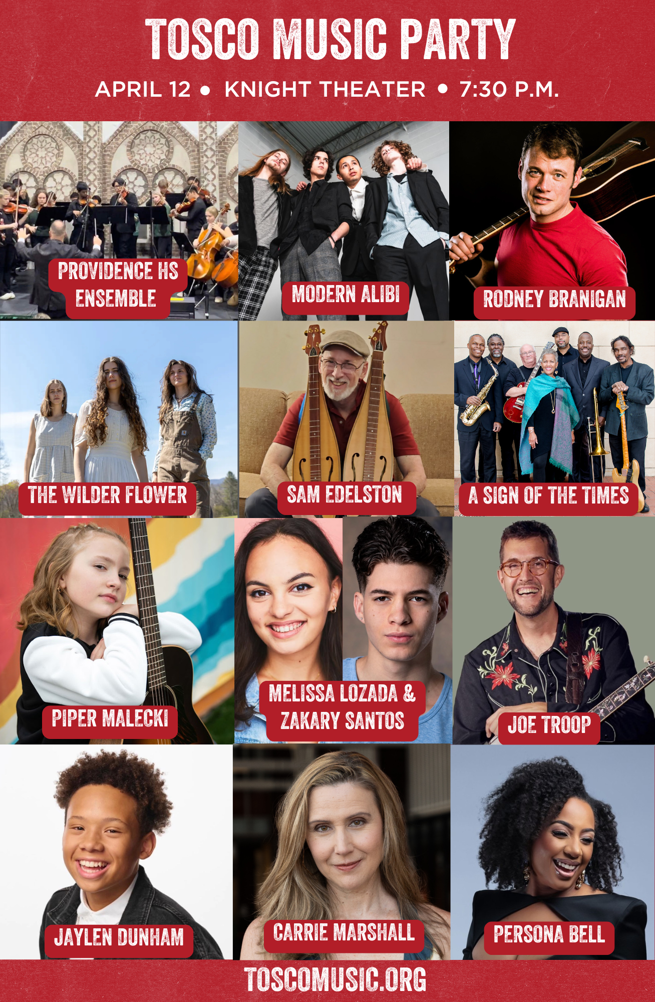 April 2025 TMP Performers